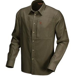 Fjällräven Hjort Shirt Khaki Green UPF 50 + Long sleeve Button down